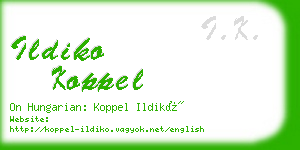 ildiko koppel business card